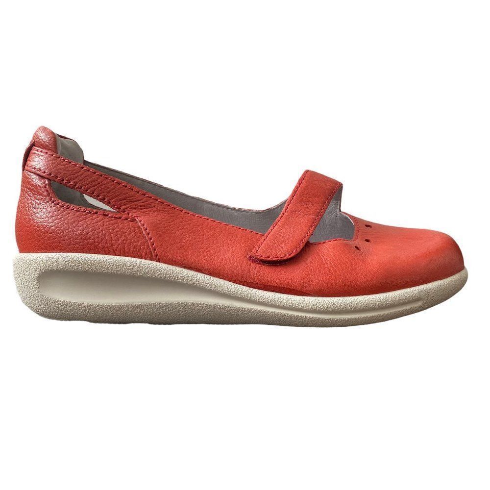 Sanita New Women's Red Leather Mary Jane size 36 - Picture 4 of 15